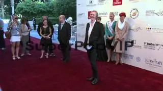 Andrew Adamson and Erica Linz at the 2012 Dubai Internati...