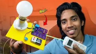 IR Remote Control Switch | DIY IR Sensor + Relay Circuit | Telugu Experiments