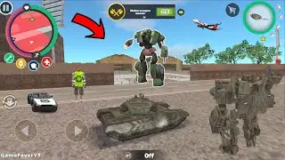 Rope Hero: Vice Town (Transformer Tank Fight Army Robot) Huge Robots War zone  - Android Gameplay HD
