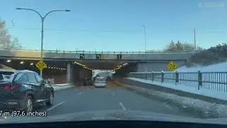 Winter Driving - The day after a snowfall in Montreal. #montreal #winterdriving 