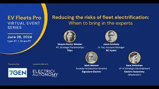 Reducing the risks of fleet electrification: When to bring in the experts