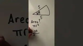 How to find Area Of Sector. (DONT MISS OUT)! #viral #maths