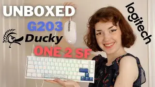 Ducky One 2 Sf + Logitech G203 (White) Unboxing