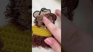 Fringed Fluffy Cowboy Teddy Bear #kidsembroidery #teddybear #cowboystyle