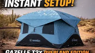 Установка палатки Gazelle T3 Overland Edition за 90 секунд в условиях дикой местности Аризоны | О...