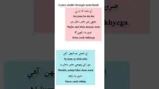 learn sindhi language|سندھی زبان بولنا سیکھیں۔