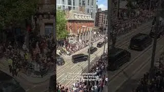 The funeral procession of Ozzy Osbourne   #ozzyosbourne #funeral #music #rock