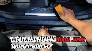 How to Install the TOProtect Door Sill Jamb Protection Vinyl Wrap Kit on Tesla Cybertruck DIY Guide
