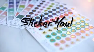 Etsy Sticker Haul #1 // Gold Foil