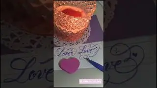 Show some love ❤️💕#calligraphy #calligraphylattering #lettering#brushpencalligraphy#brushlettering