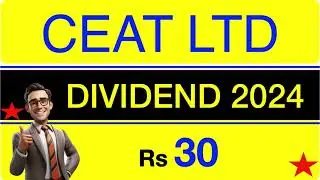 CEAT Dividend 2024 | Upcoming Dividend stocks