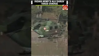 Indian Army&rsquo;s ALH Dhruv helicopters fly in J&K in view of the ongoing counter-terrorism operations
