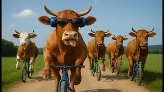 &ldquo;Funny Cow on Bicycle 😜 | Try Not To Laugh 2025 | Viral Animal Video&rdquo;
