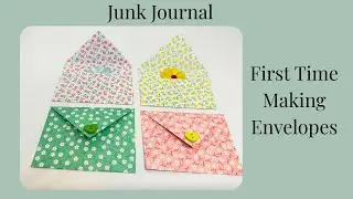 Making Handmade Envelopes for My Junk Journal ✉️ | Cozy Crafting
