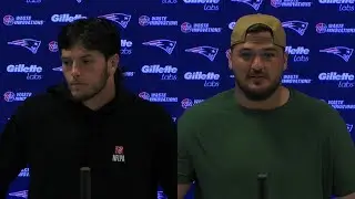 Jack Gibbens & Ben Brown Address the Media | Patriots Press Conference
