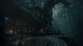 Lonely Cabin Thunderstorm Rain on Tin Roof | Sleep Instantly
