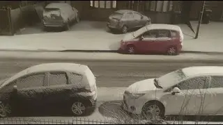 first snow in my city uk