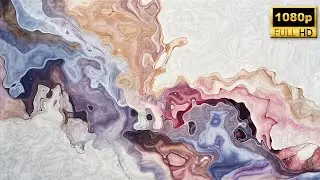Abstract Liquid Flow Motion Background | Soft Pastel Paint Animation | Free Stock Video 1080p