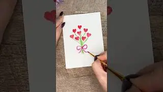 Cute and Simple Valentine Card Diy | Art for Kids #shorts #artforkids