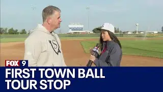 Freeport Black Sox manager on Town Ball Tour stop