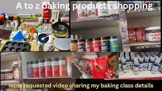 A to z baking products shopping I one place / in Chennai central/ wholesale price / #vlog #telug #yt