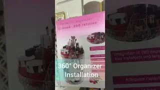 360&deg; organizer installation guide!🔄 Setup your space #MakeupOrganizer #360Rotation  #OrganizerSetup