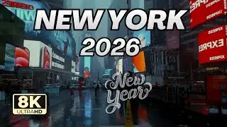 2026 New York City Walking Tour 8K | New Year 2026