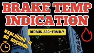 Brake temperature indication: Airbus 320 family. Explained in 60 seconds. [English]