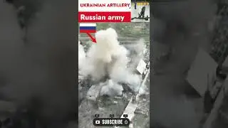 Ukrainian artillery directs high precision strikes on Russian army positions #shorts