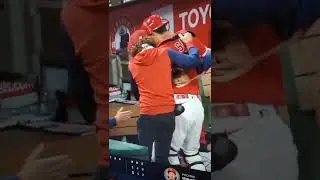 Scary moment for Kurt Suzuki as he collapses tonight.