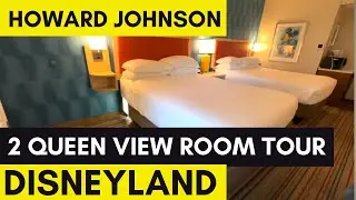 Howard Johnson Anaheim Queen Room with  Stunning Disneyland Views