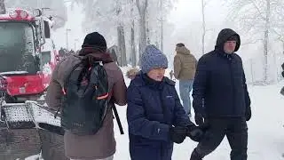 One of the most popular tourist places here in Croatia during winter season, sljeme mountain Zagreb 