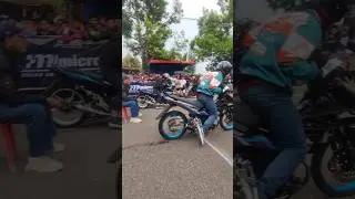 MX King Prostreet Lagi Naik Daun #yamaha #mxking #mxking150 #dragbike #ponorogo