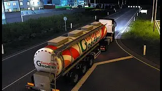 I delivered the heaviest cargo at night - euro truck simulator 2