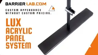 LUX Bracket Tabletop Sneeze Guard System | Beauty, Function & Quality