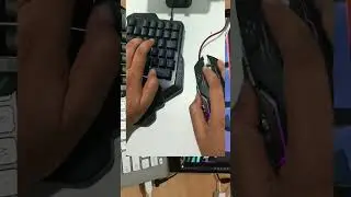 One Hand Gaming Keyboard ⌨️ Bluefinger Bloodbat 👉 Mini Gaming Keypad📱Free Fire/BGMI/PUBG