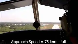 Short Field Landing in a Piper Seminole