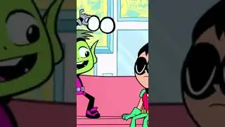 funny Robin and Beast boy