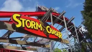 Storm Chaser Roller Coaster Off-ride Footage Kentucky Kingdom 2016