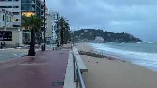 Storm Harry, Costa Brava, Spain