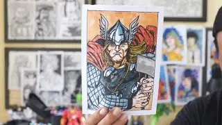 Drawing Thor Odinson (Marvel Comics) | God of Thunder in Pencil | Drooghood