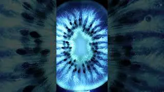 Galaxy Glass Kiwi Cutting | Transparent Cosmic Fruit ASMR | Ultra Realistic 8K Visuals