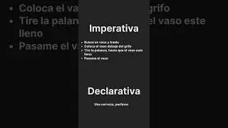 ¿Qué es la programación #imperativa vrs #declarativa? #shorts #myfirstshort