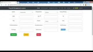 04 Payroll ASP.NET C# SQL Server Bootstrap in Hindi | Designation Salaries | Calculate Salary
