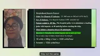Heparin Dosage Calculation 🌫 4k inline subtitles 1