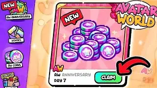 OMG FREE COINS!!! AVATAR WORLD 3RD ANNIVERSARY REWARDS // AVATAR WORLD // AVATAR DOLLY 