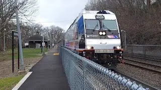 4K: NJT ALP-45DP #4528 at Ho-Ho-Kus with Horn Show on it's Unrestricted K5LA arriving and departing!