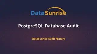 03. PostgreSQL Database Audit with DataSunrise