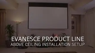 ✅ Elite Screens Evanesce Series Above Ceiling Installation