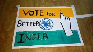 VOTE FOR BETTER INDIA POSTER || BY VARSHIL JAIN